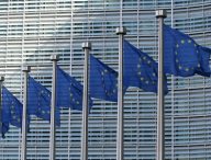 Le drapeau de l'Union européenne à Bruxelles // Source : Guillaume Périgois / Unsplash