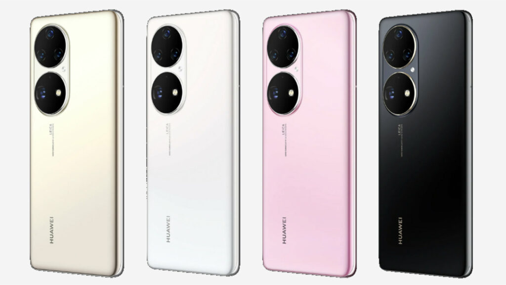Le P50 Pro et ses quatres modules photos // Source : Huawei
