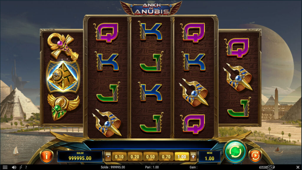 Une des machines à sous disponibles sur un casino en ligne // Source : Capture d'écran Numerama 