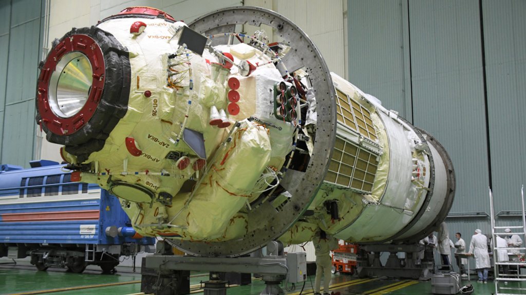 Le module Nauka. // Source : Roscosmos (image recadrée)