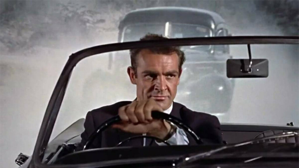 La technique de projection arrière employé dans James Bond contre Dr. No // Source : Eon Production