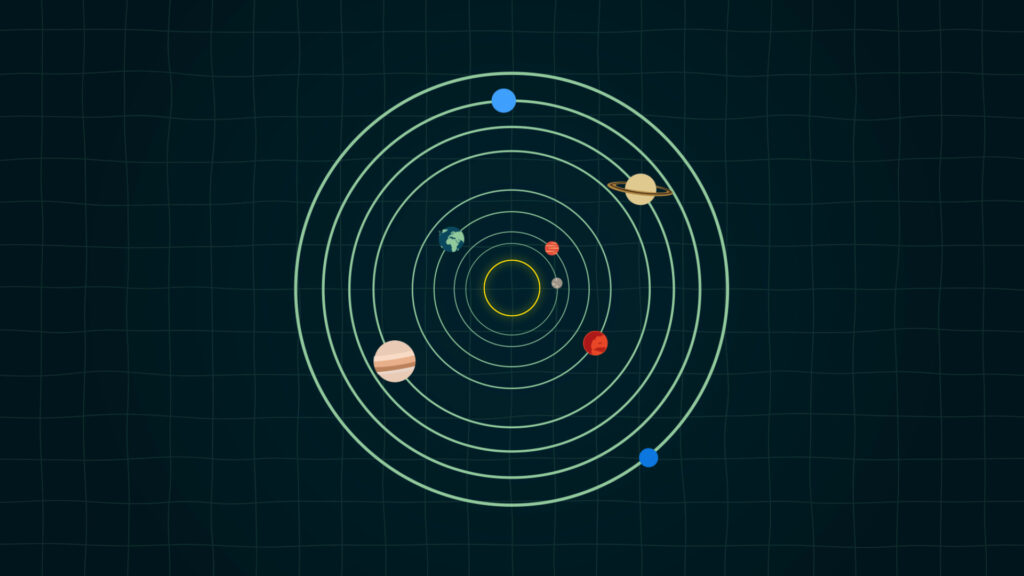 Système solaire. // Source : Nino Barbey pour Numerama