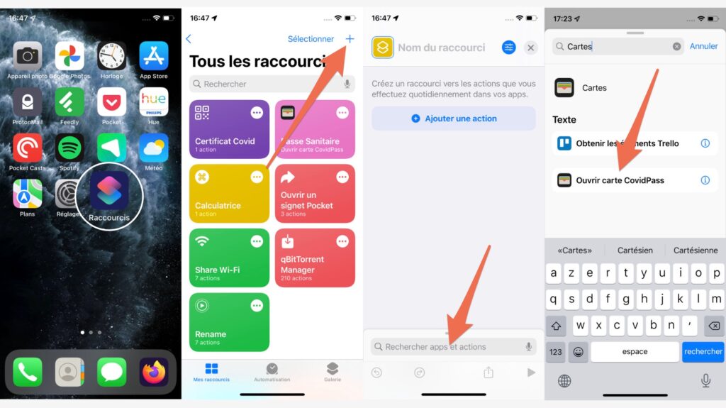 La marche à suivre si votre pass est dans Apple Wallet // Source : Capture d'écran Numerama