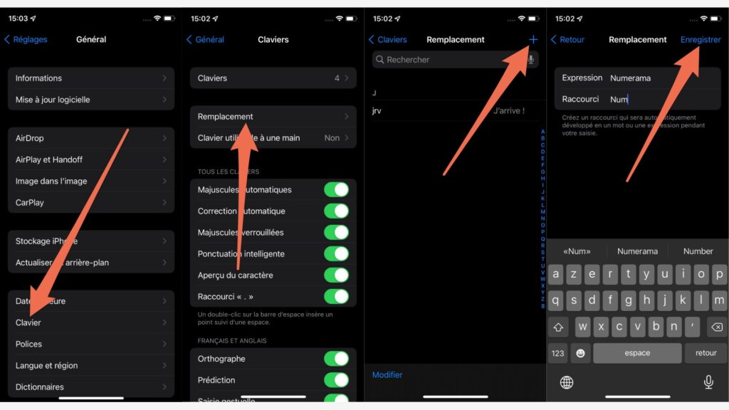 Comment remplacer une abbréviation sur iOS Comment remplacer une abbréviation sur iOS