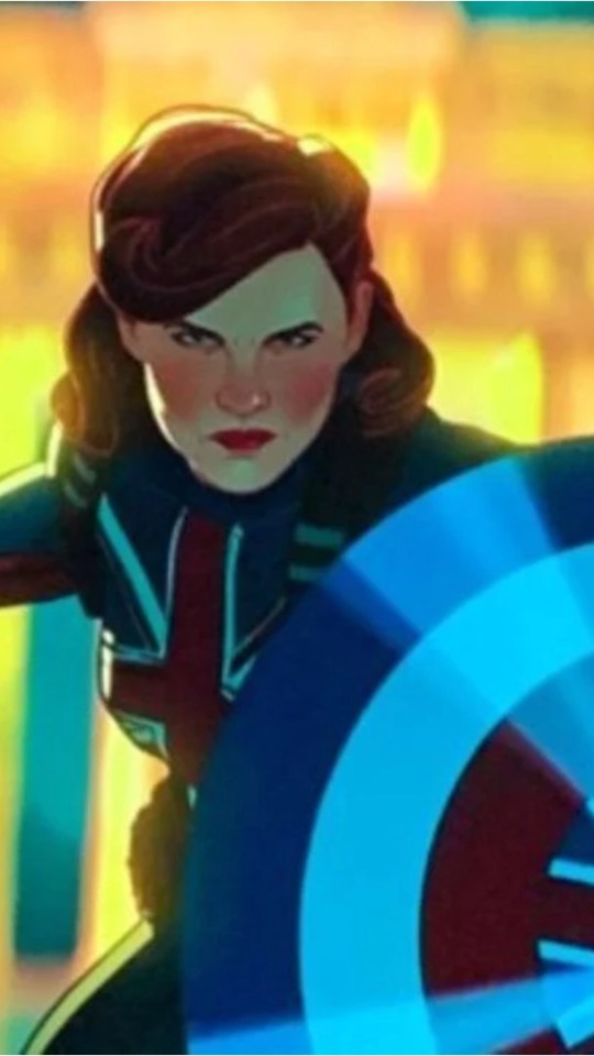 Peggy Carter en Captain dans la série Marvel « What If ». // Source : Marvel/Disney+
