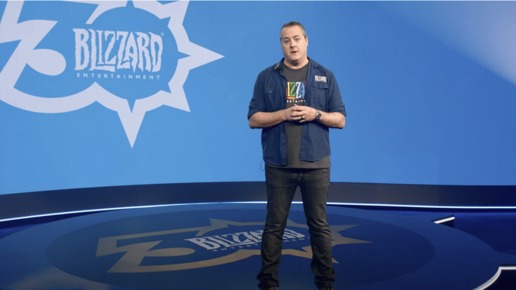 J. Allen Brack lors de la BlizzConline 2021 // Source : Blizzard Entertainment 