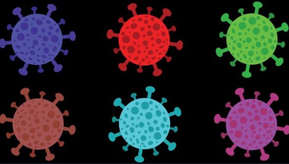 Le coronavirus SARS-CoV-2 mute en générant différents variants. // Source : Pixabay