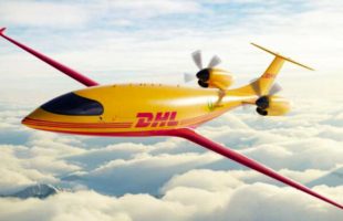Douze avions électriques vont rejoindre la flotte du transporteur DHL. // Source : DHL / Eviation