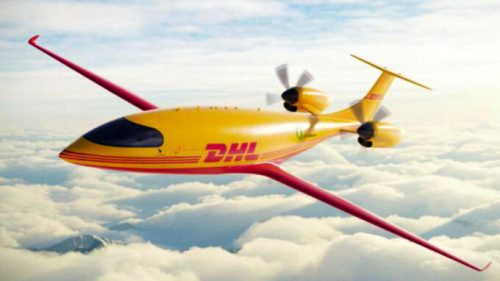 Douze avions électriques vont rejoindre la flotte du transporteur DHL. // Source : DHL / Eviation