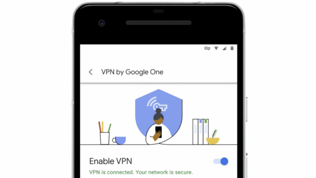 Capture d'écran app VPN Android