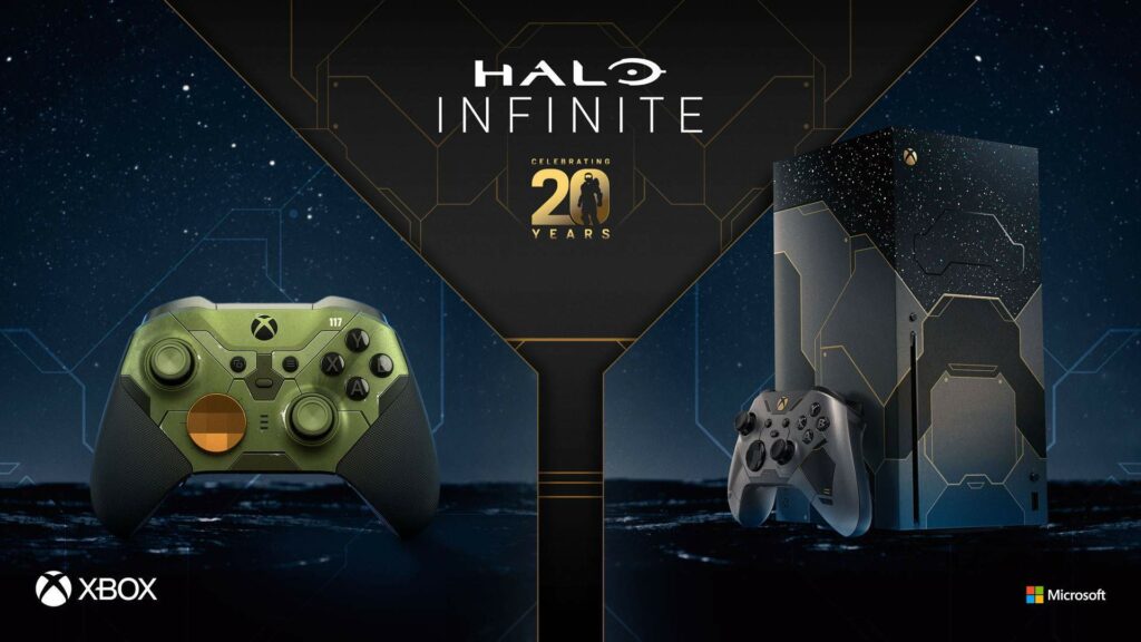 Xbox Series X et manette Halo Infinite