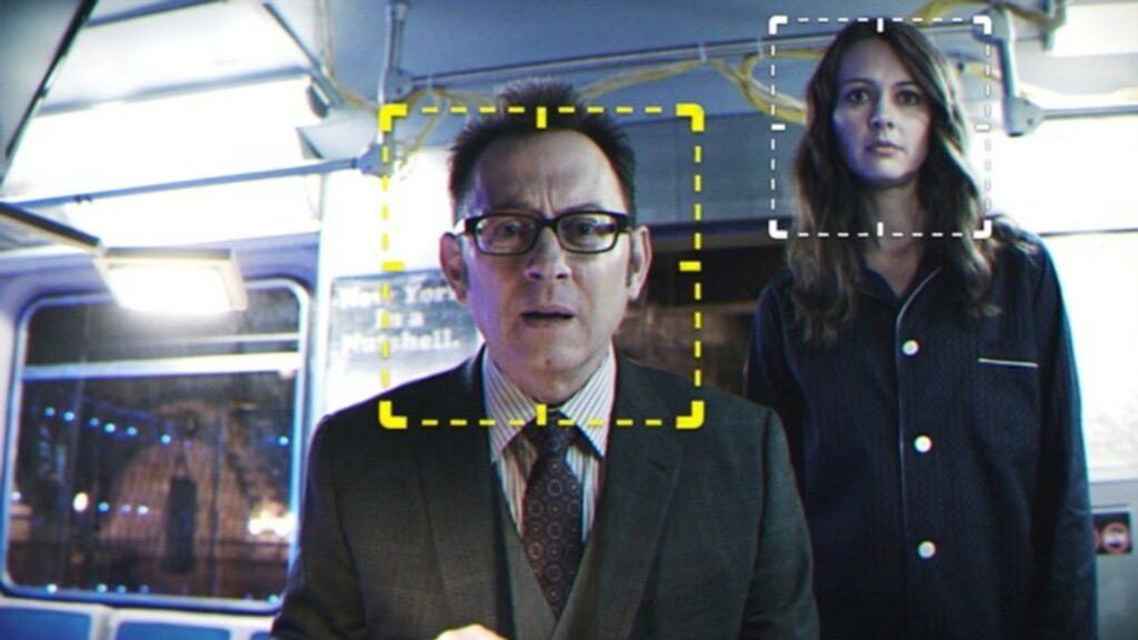 Finch (Michael Emerson) et Root (Amy Acker) dans Person of Interest. // Source : Person of Interest