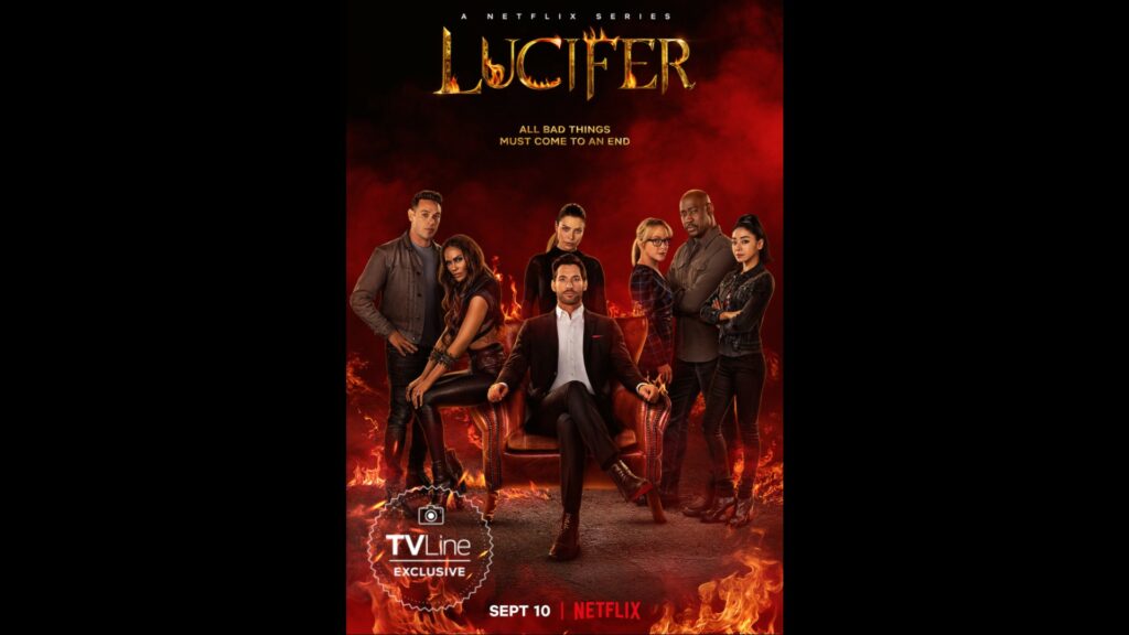 Poster de la saison 6 de Lucifer. // Source : Netflix/TVLine