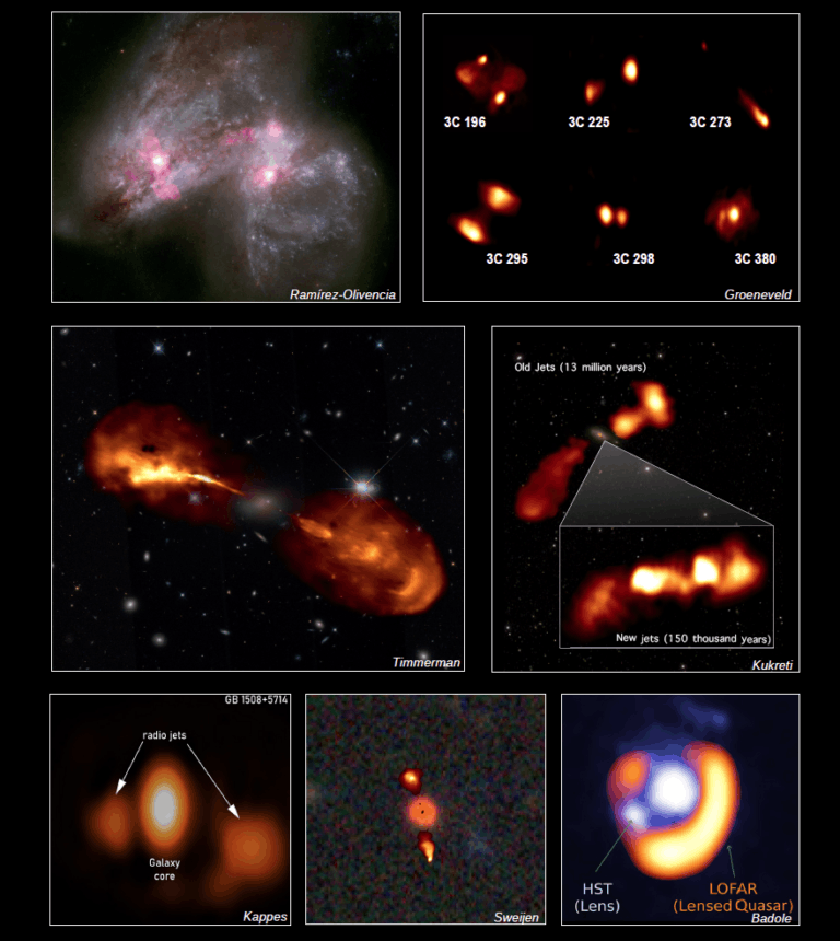 Compilation d'images obtenues. // Source : LOFAR Team