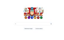 Le Doodle de Google sur l'Ile des Champions // Source : Google Le Doodle de Google sur l'Ile des Champions // Source : Google