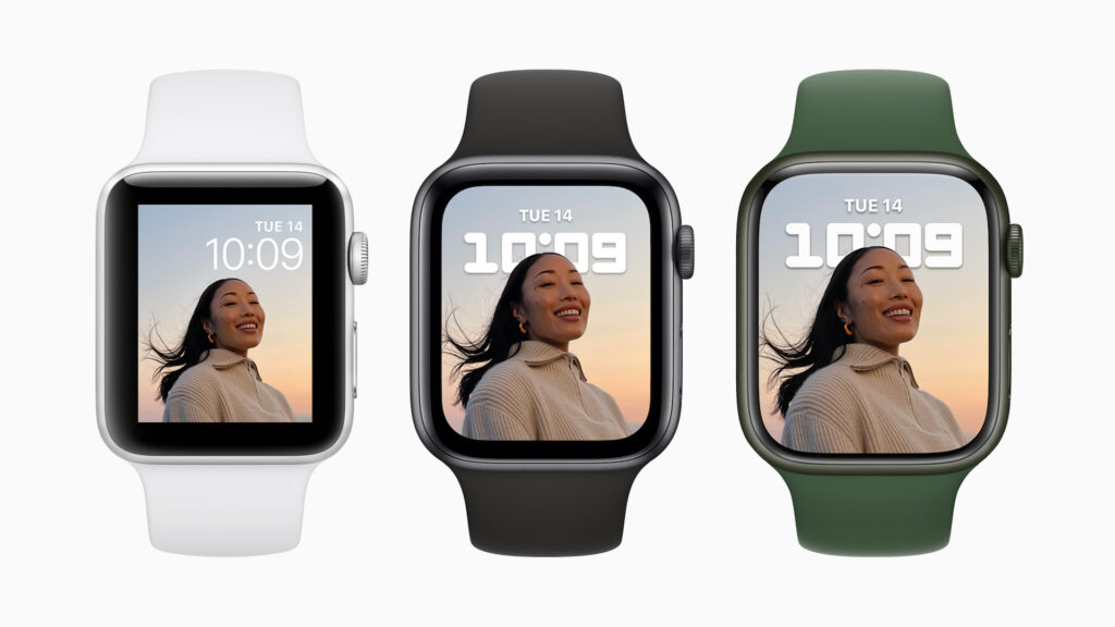 L'évolution du design de l'Apple Watch // Source : Apple