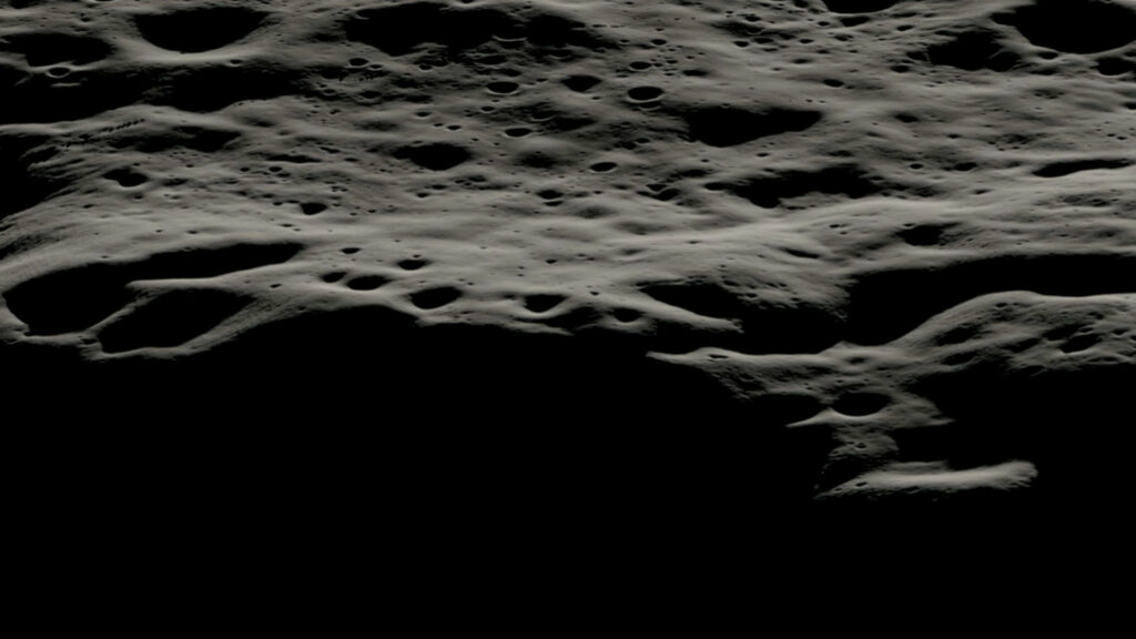 Représentation du cratère Nobile. // Source : Nasa