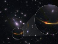 Un amas de galaxies étudié par ALMA. // Source : ALMA (ESO/NAOJ/NRAO)/S. Dagnello (NRAO), STScI, K. Whitaker et al