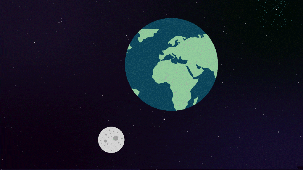 La distance moyenne entre la Lune et la Terre. // Source : Nino Barbey pour Numerama