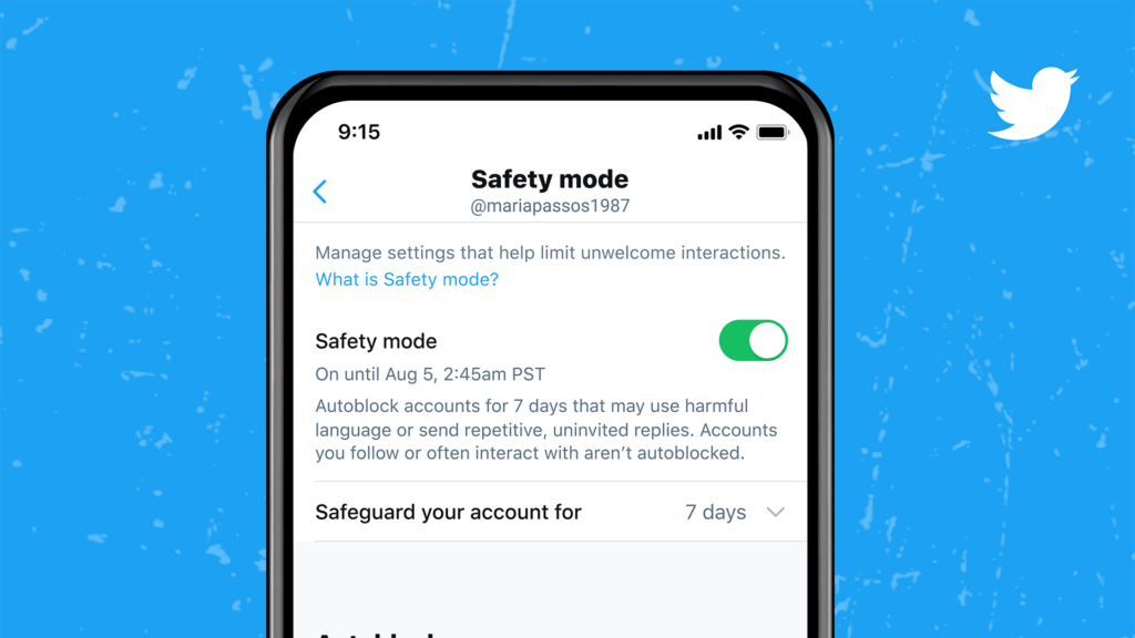 Safety Mode Twitter