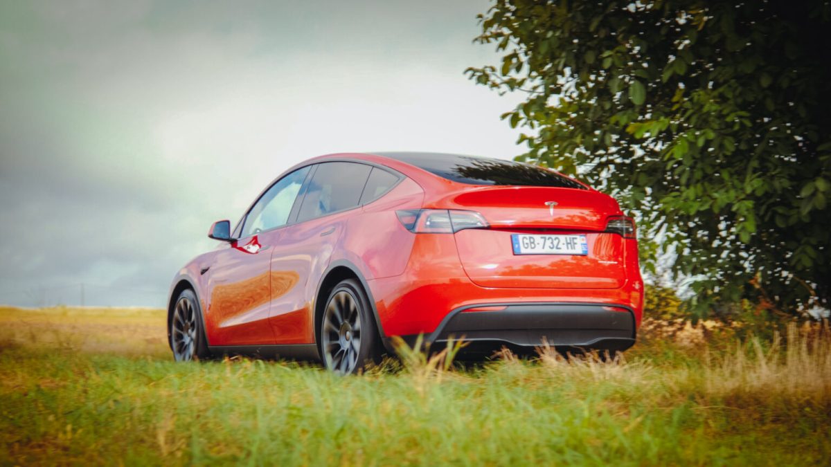 Tesla Model Y // Source : Louise Audry pour Numerama