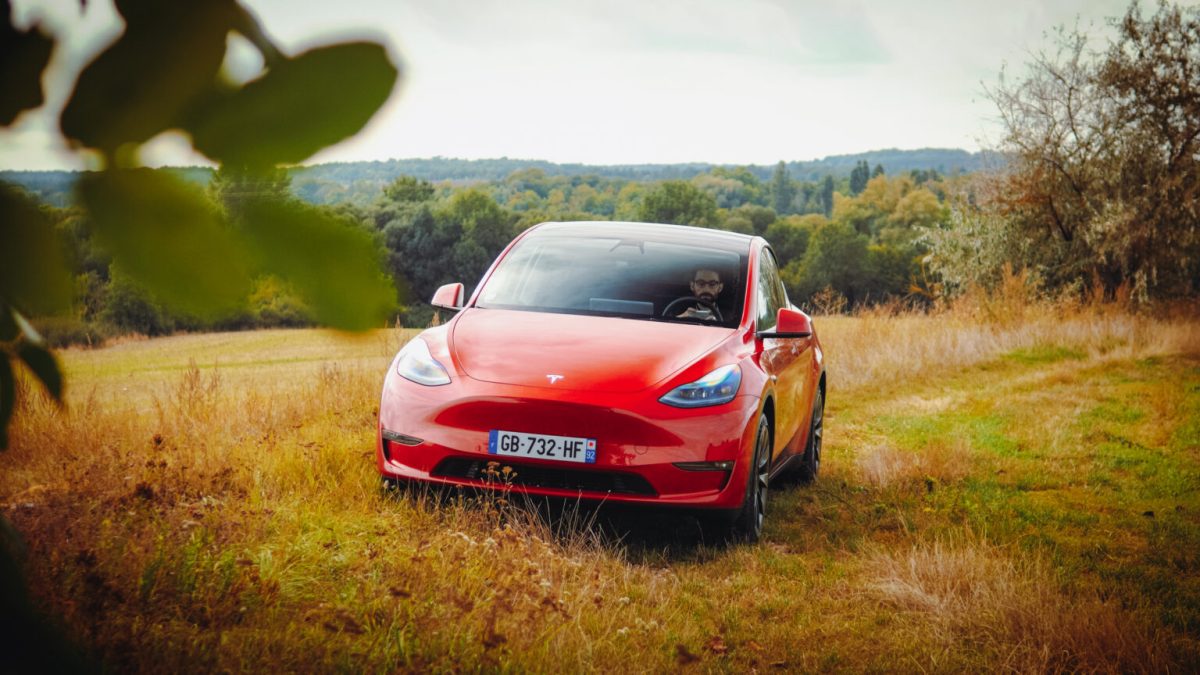 Tesla Model Y // Source : Louise Audry pour Numerama