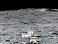 Le rover Yutu 2 sur la Lune. // Source : Flickr/CC/CSNA/Siyu Zhang/Kevin M. Gill (image recadrée)