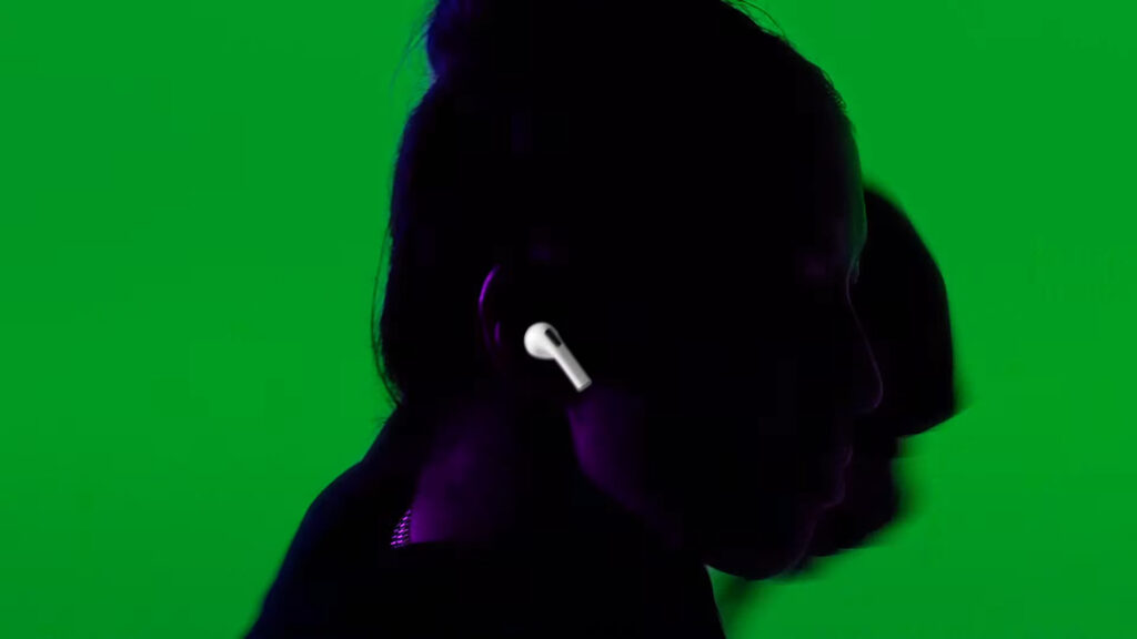 Les nouveaux AirPods // Source : Keynote Apple Les nouveaux AirPods // Source : Keynote Apple