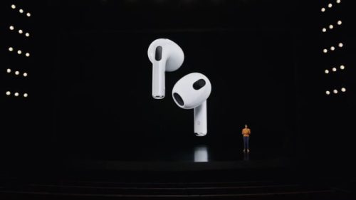 Les nouveaux AirPods // Source : Keynote Apple