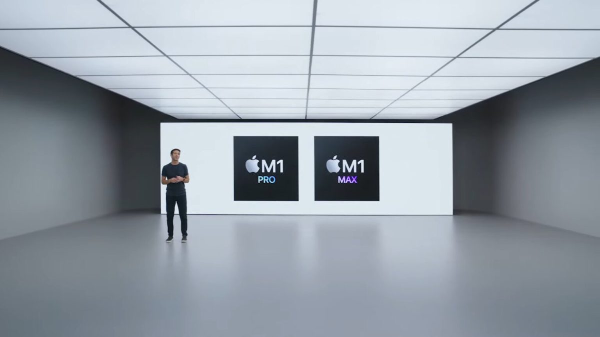 Les nouveaux processeurs Apple : M1 Pro et M1 Max // Source : Capture d'écran Numerama