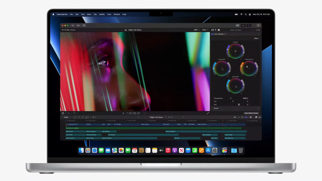 Les nouveaux MacBook Pro d'Apple // Source : Capture d'écran Numerama