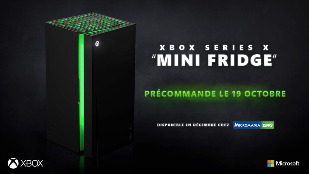 Mini frigo Xbox Series X // Source : Microsoft Mini frigo Xbox Series X // Source : Microsoft