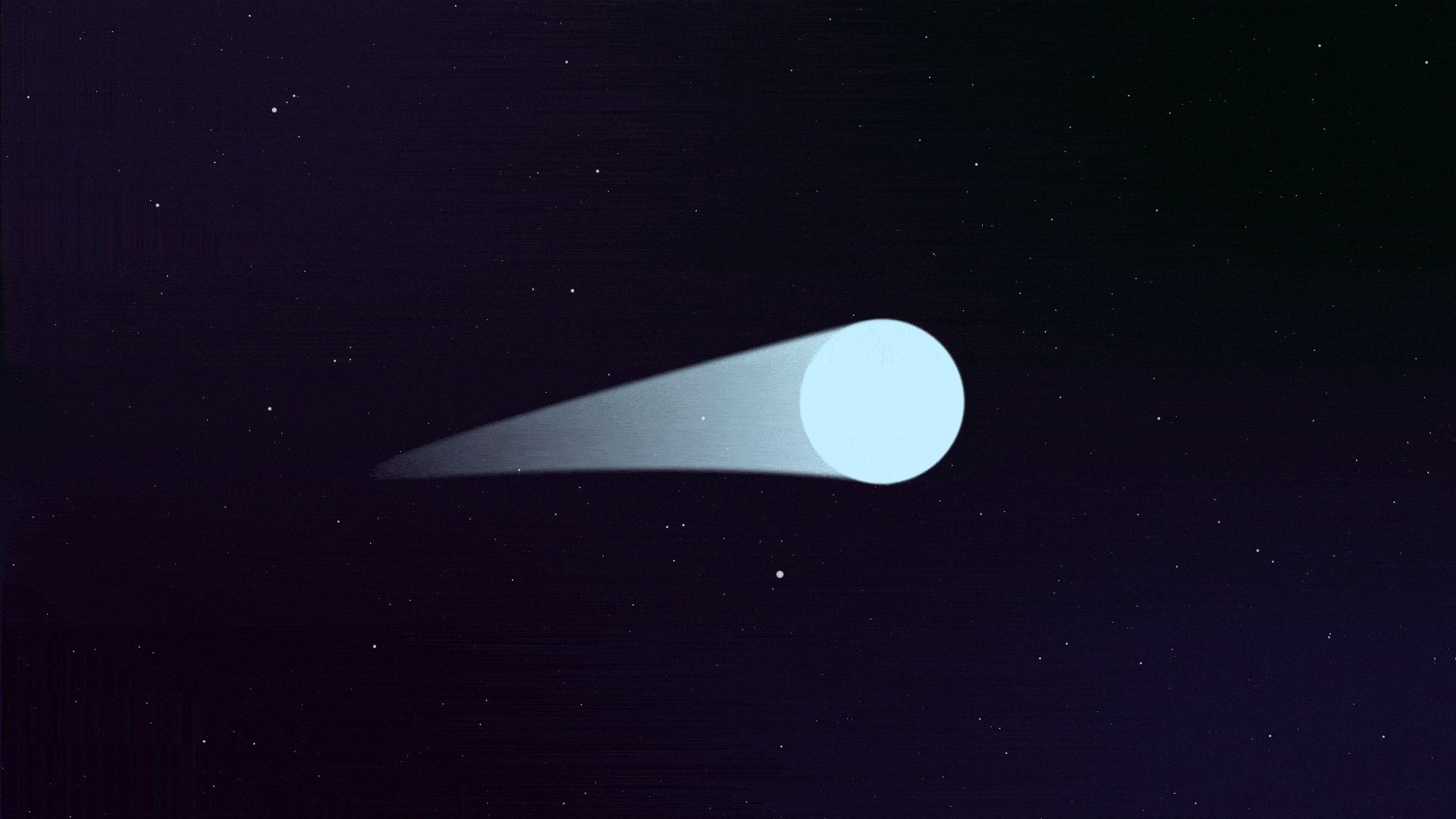Une comète voyageant dans l'espace. // Source : Nino Barbey pour Numerama
