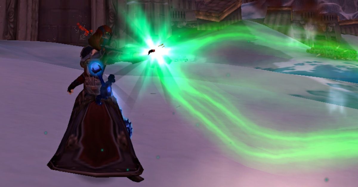 Un sort Siphon de Vie dans World of Warcraft // Source : cynwise