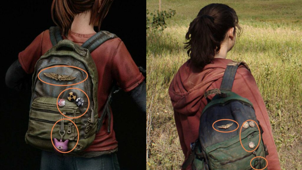 Le sac à dos est presque le même, avec des détails similaires. // Source : HBO