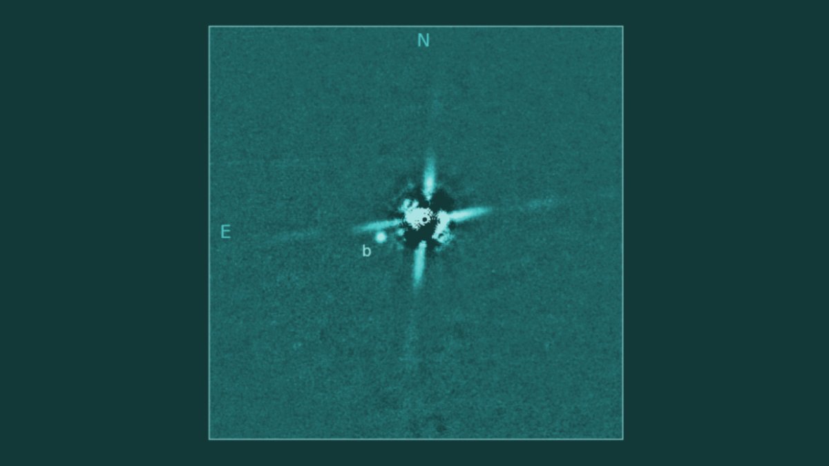 L'exoplanète 2M0437b. // Source : Subaru Telescope and Gaidos, et al. (2021)