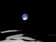 La Terre, vue depuis le pole sud de la Lune (visualisation). // Source : NASA's Scientific Visualization Studio