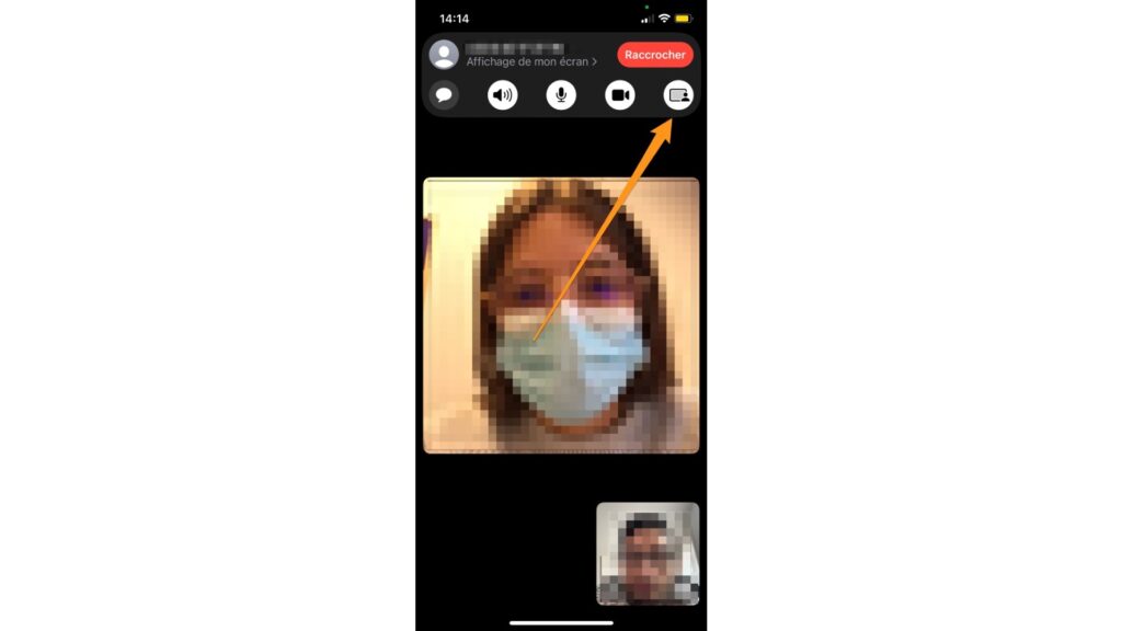 SharePlay avec iOS 15.1 // Source : Capture d'écran SharePlay avec iOS 15.1 // Source : Capture d'écran