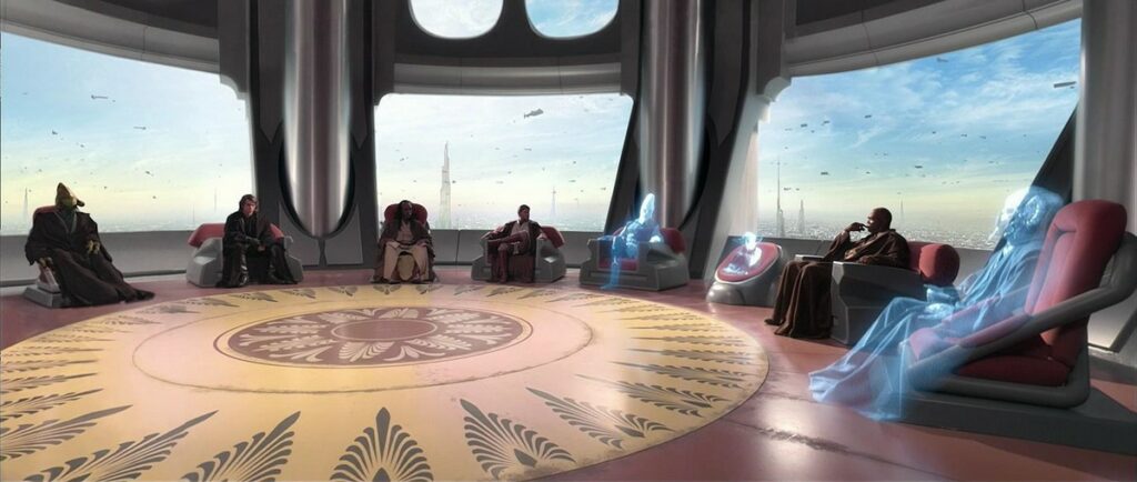 Métaverse ou Conseil des Jedi ?  // Source : Lucasfilm