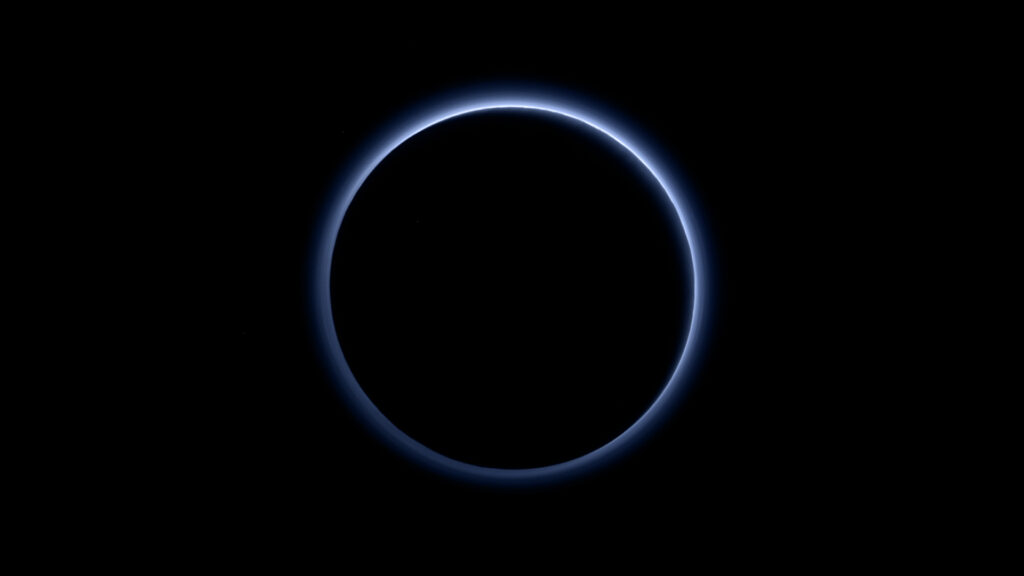 Pluton vue par New Horizons. // Source : Flickr/CC/NASA/JHUAPL/SwRI