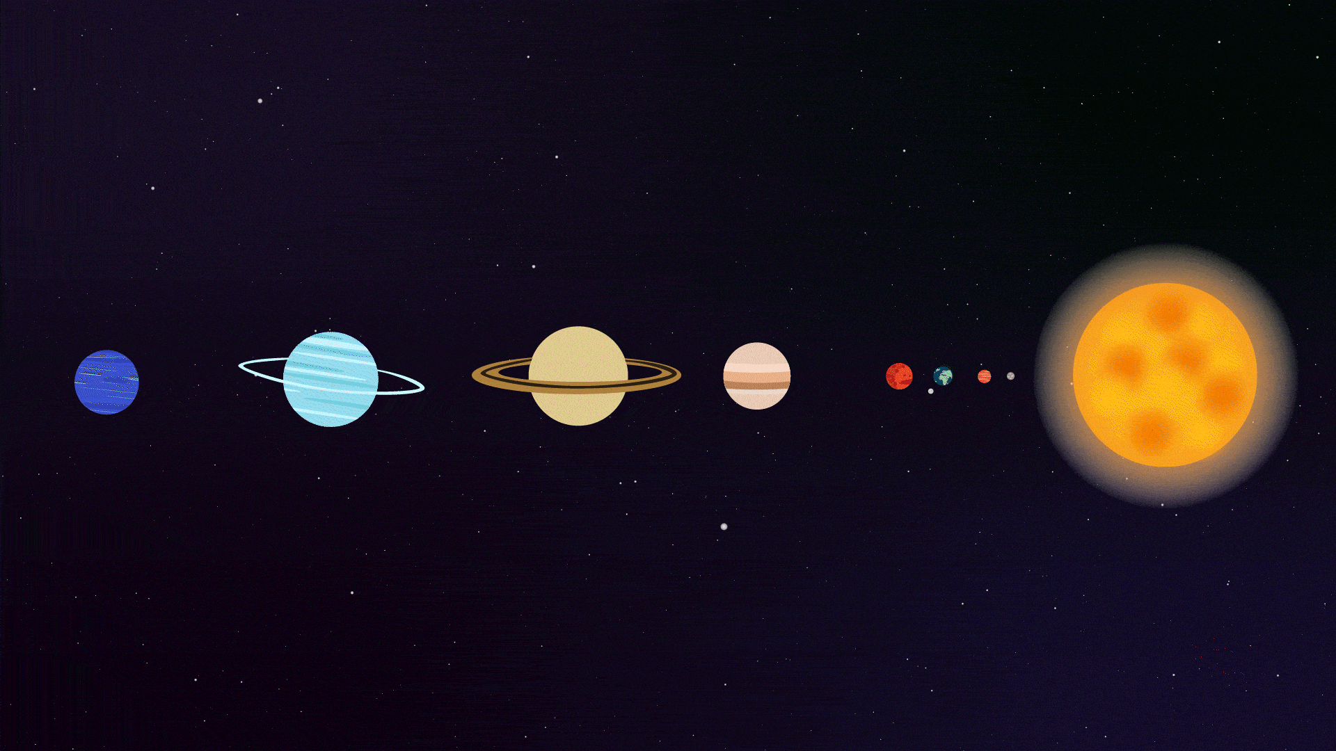 Jupiter dans le système solaire. // Source : Nino Barbey pour Numerama