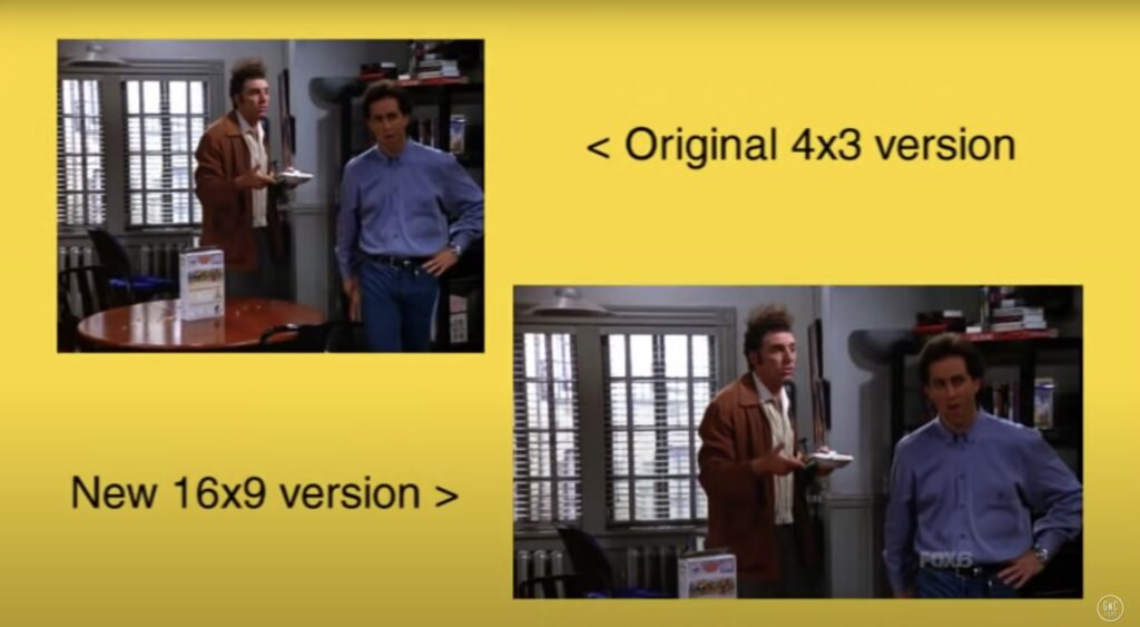 Comparaison de 2 plans Seinfeld // Source : YT/GNC Films