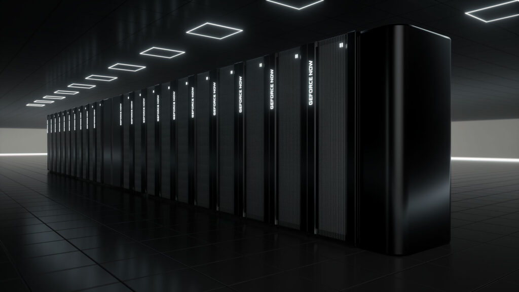 Le GeForce NOW SuperPOD est le supercalculateur de Nvidia dédié au cloud gaming // Source : Nvidia Le GeForce NOW SuperPOD est le supercalculateur de Nvidia dédié au cloud gaming // Source : Nvidia