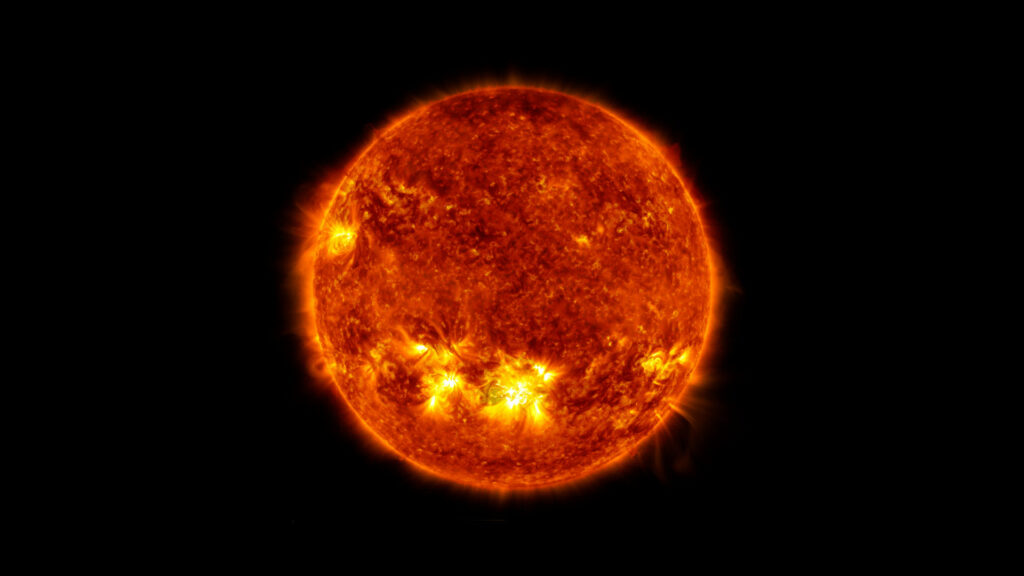 The solar flare of October 28, 2021 as seen by SDO.  // Source: NASA/GSFC/SDO