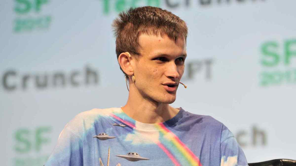 Le fondateur de l'Ethereum, Vitalik Buterin pendant la TechCrunch Disrupt de 2017 // Source : TechCrunch / Flickr