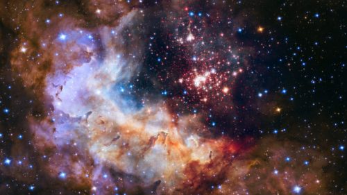 L'amas stellaire Westerlund 2 immortalisé par Hubble. // Source : NASA, ESA, the Hubble Heritage Team (STScI/AURA), A. Nota (ESA/STScI), and the Westerlund 2 Science Team (image recadrée)
