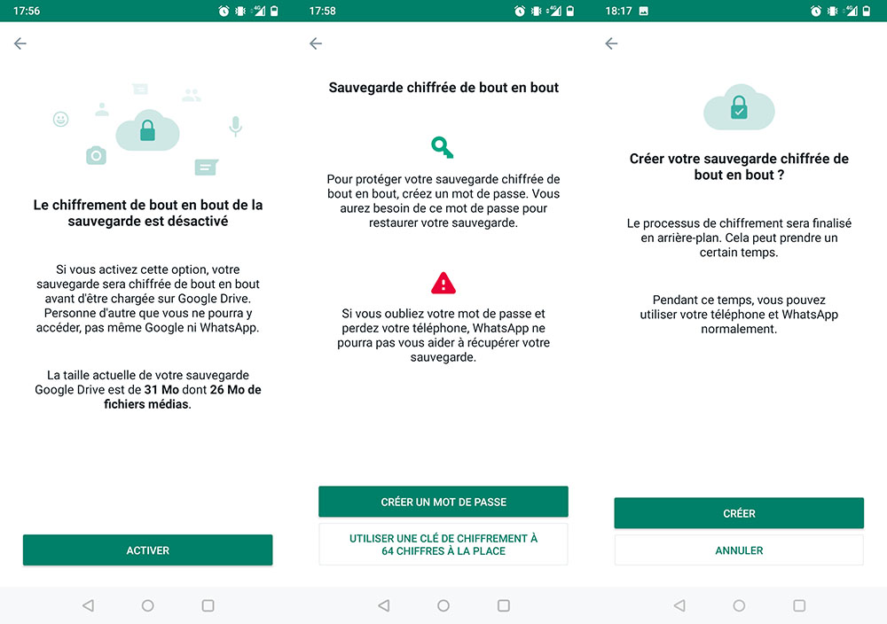 WhatsApp E2EE backups 1