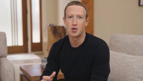 Mark Zuckerberg au cours du Facebook Connect du 28 octobre 2021 // Source : Facebook Live