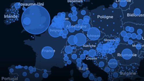 Carte des cas covid début novembre 2021. // Source : Image Google Actualités