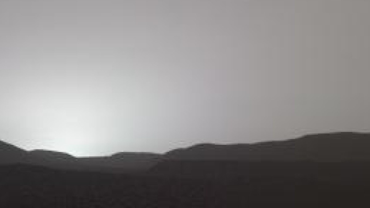 Coucher de Soleil sur Mars. // Source : Nasa/Perseverance